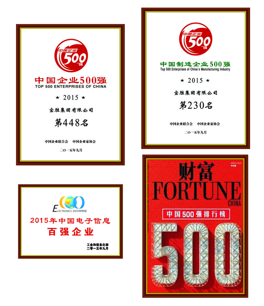 中国企业500强 中国制造业500强
